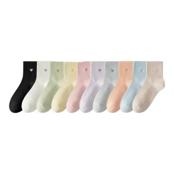 Lan Miao Mid-Calf Socks Women's 10 Pack