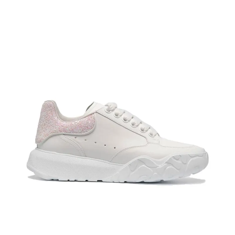 Alexander McQueen Court Low Top Casual Shoes Women's White-1