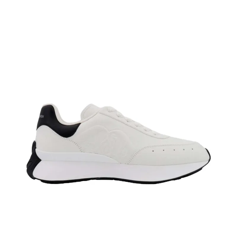 Alexander McQueen Sprint Runner Sneakers 'White Black' Women's-1