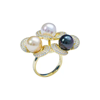 ANGEPERLE Saltwater Pearl Rings Women's