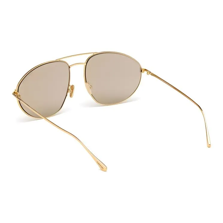 TOM FORD Metal Aviator Sunglasses Men's Gold-2