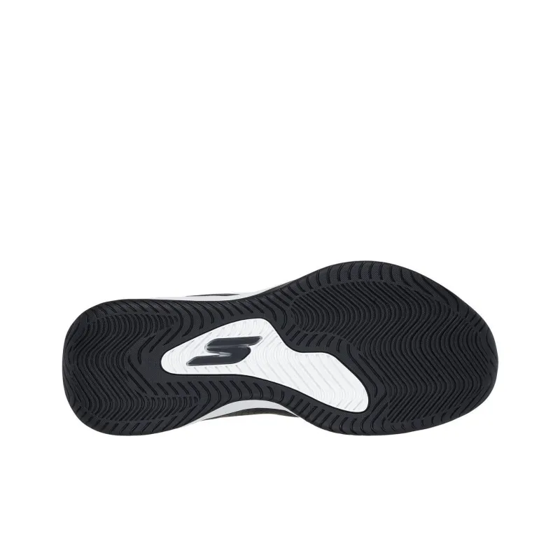 Skechers Slip Resistant Abrasion Resistant Shock Absorbers Mid Top Basketball Shoes Men's White-4