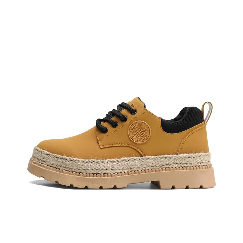 GAISIMA Casual Shoes Men Low Top Blue/Beige Yellow-3