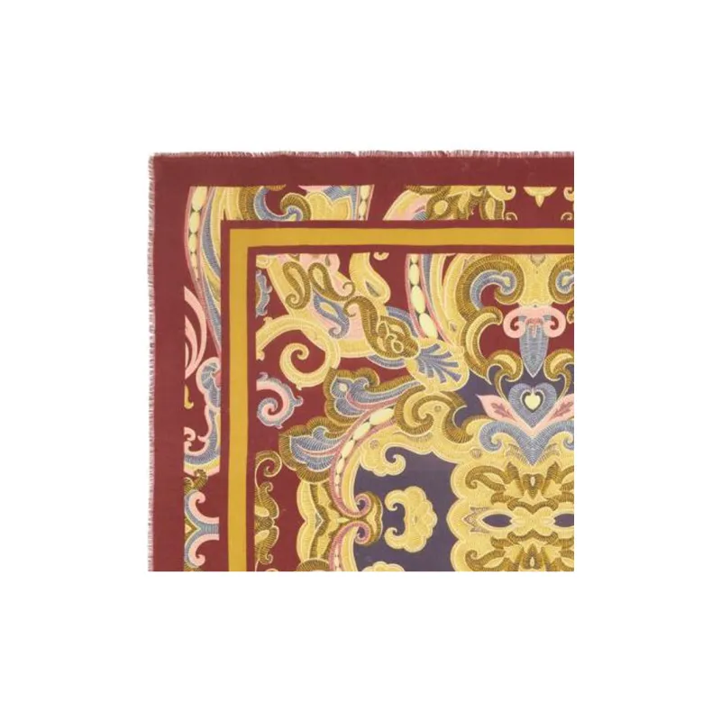 ETRO Paisley print Jacquard Shawl-1