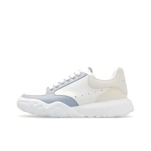 Alexander McQueen Court Trainer Casual Shoes Men Low-Top White/Blue/Yellow