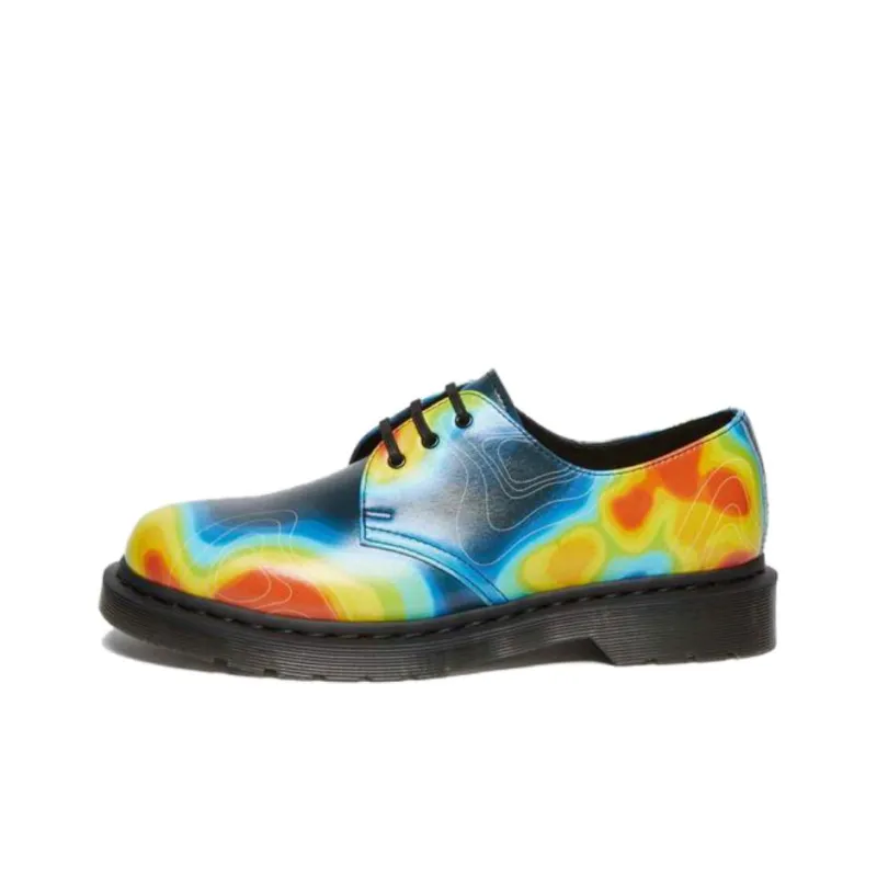 Dr.Martens Men's Casual Shoes Men Low Top Blue Black Red/Black-0