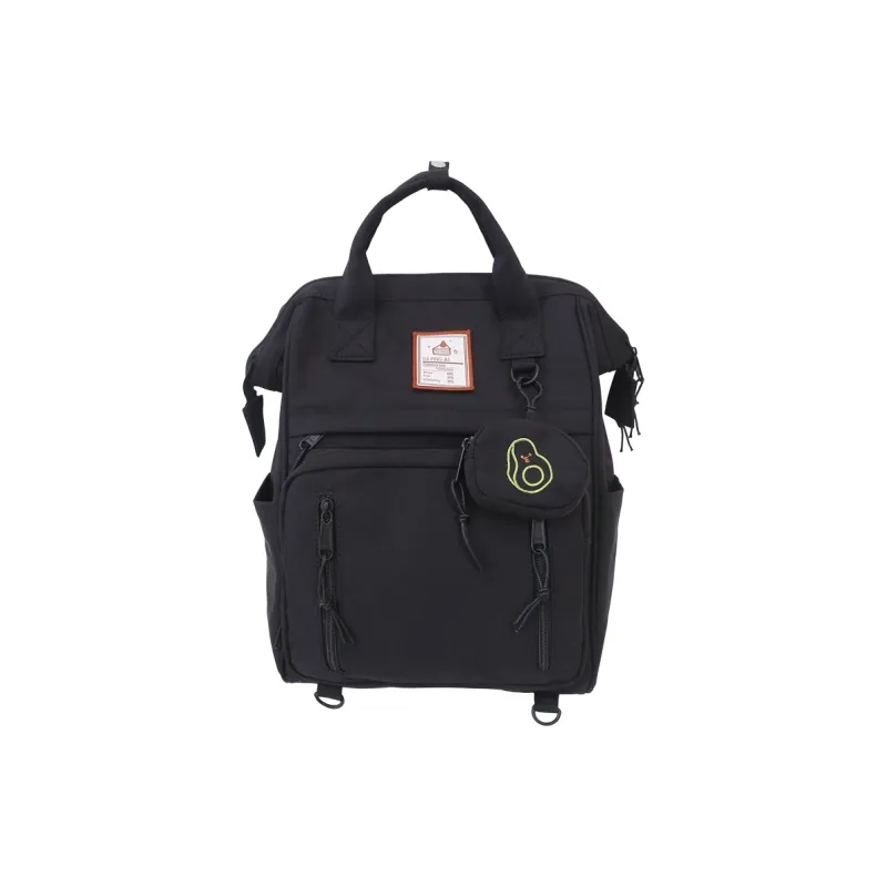 Deli Bear Nylon Backpack Women's Black/Pink/Ecru/Red-2
