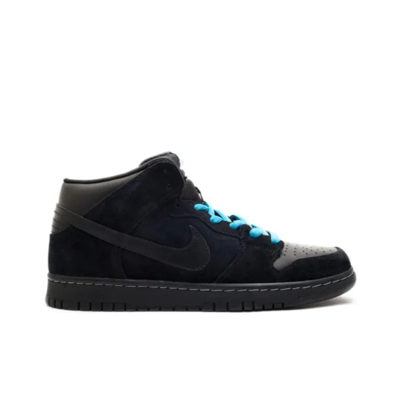Nike Dunk SB Anti Slip Wear Resistant Mid Top Skateboard Shoes Men's Black-1