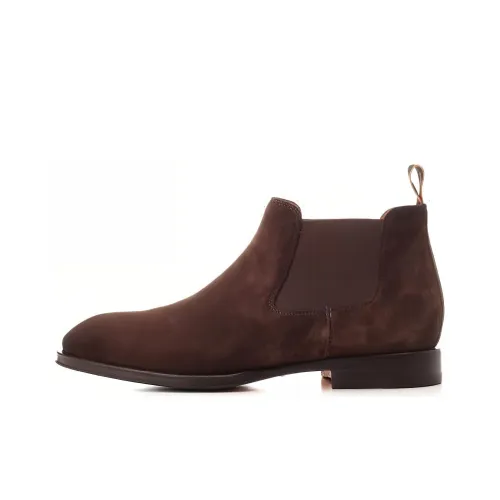 Santoni Chelsea Boots Men Brown