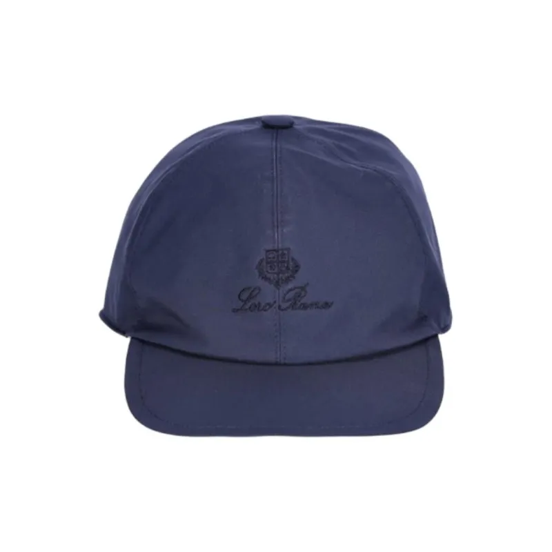 Loro Piana Nylon Baseball Caps Men's Marine Blue-1