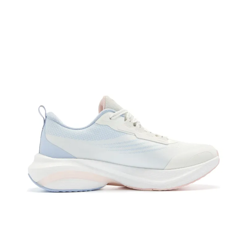 QIAODAN Rain Swallow 4.0 Running Shoes Women's Low Top Ivory/Rain Blue-1