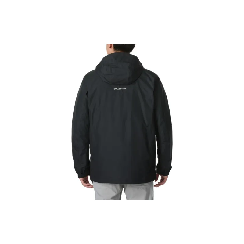 Columbia 24 Fall Waterproof And Windproof To Keep Warm Windbreaker Jacket Men's Black-3