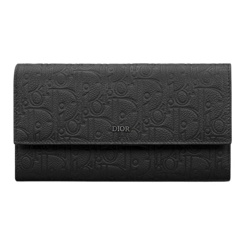 DIOR Leather Wallet Regular Men's Black-0