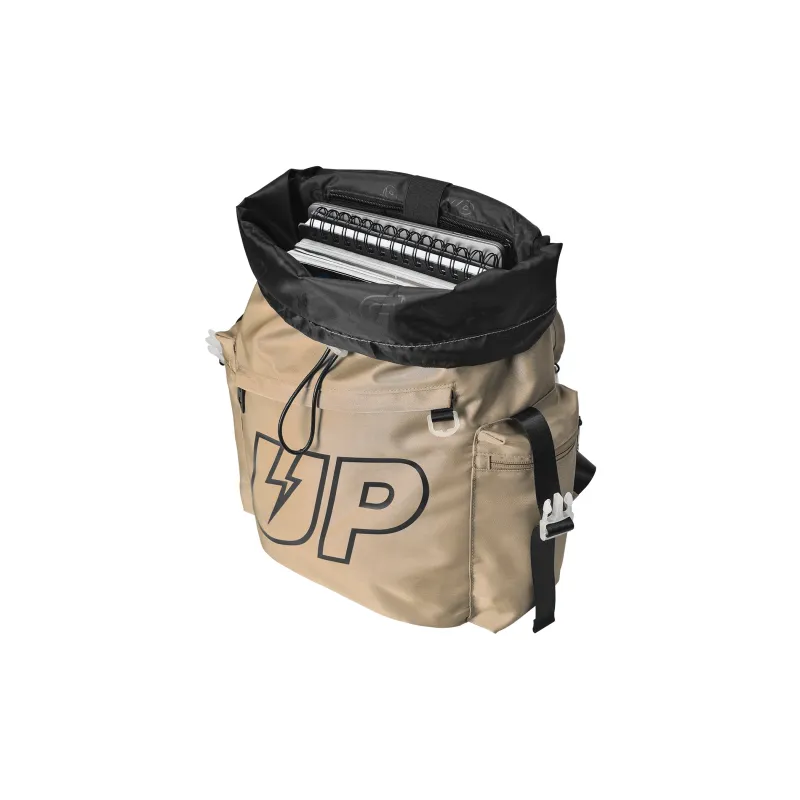TURN UP Polyester Backpack Unisex Desert Yellow-3