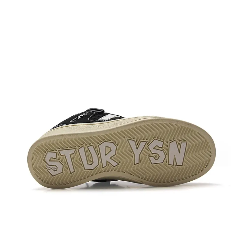 STUR YSN Wear resistant And Lightweight Low Top Skateboard Shoes Unisex Frosted Black-7