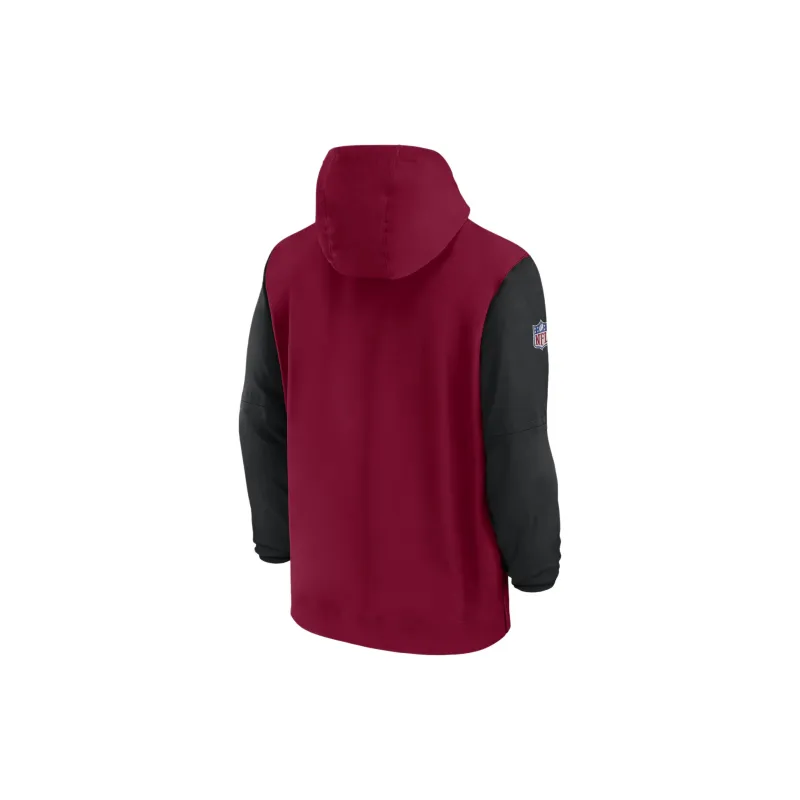 Nike Washington Commanders Sideline Pre Game Player Men's Nike Nfl 1/2 Zip Hooded Jacket-1