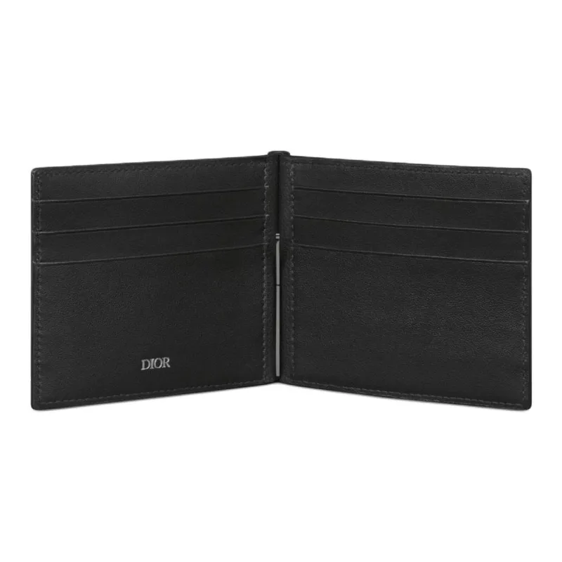 DIOR Calfskin Wallet Regular Men's Black-2