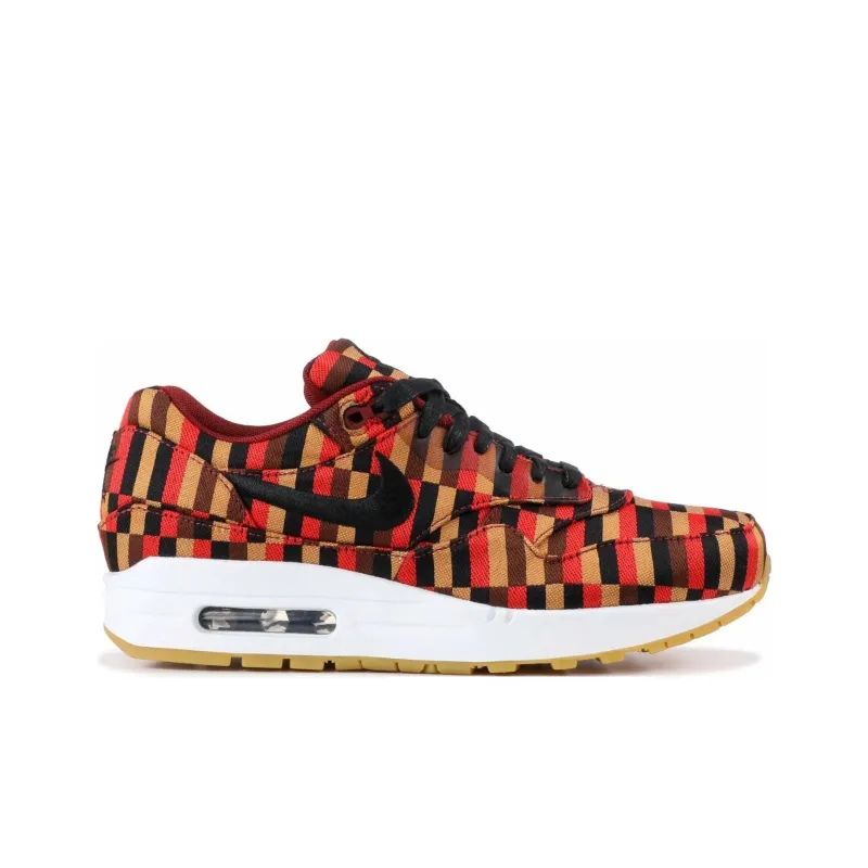 Nike Air Max 1 Wear-Resistant Low-Top Casual Shoes Unisex White Black-2