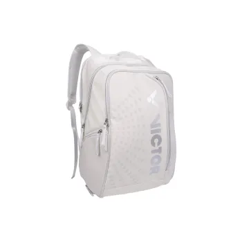 VICTOR Badminton Racket Bags 2 Pcs Pack Fashion Casual Backpack Cream White Unisex Independent Shoe Compartment