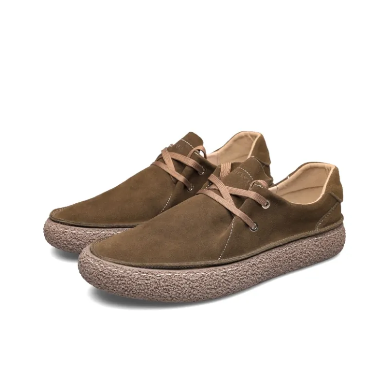PARDASAUL Men's Casual Shoes Men Low Top Brown/Gray-2