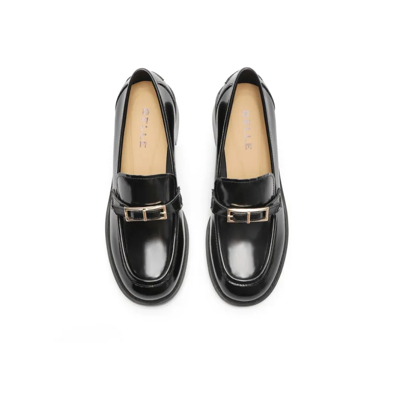 BELLE Loafers 4.5cm Women's Burgundy Black-2