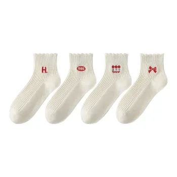 XXLLG Ankle Socks Women's 4 Pack