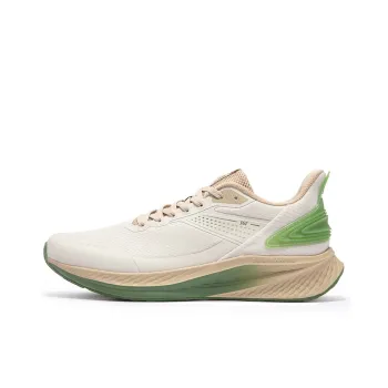 361° Anti Slip Wear Resistant Low Top Casual Running Shoes Men's Beige Green