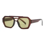 Tea Brown Frame with Yellow Lens