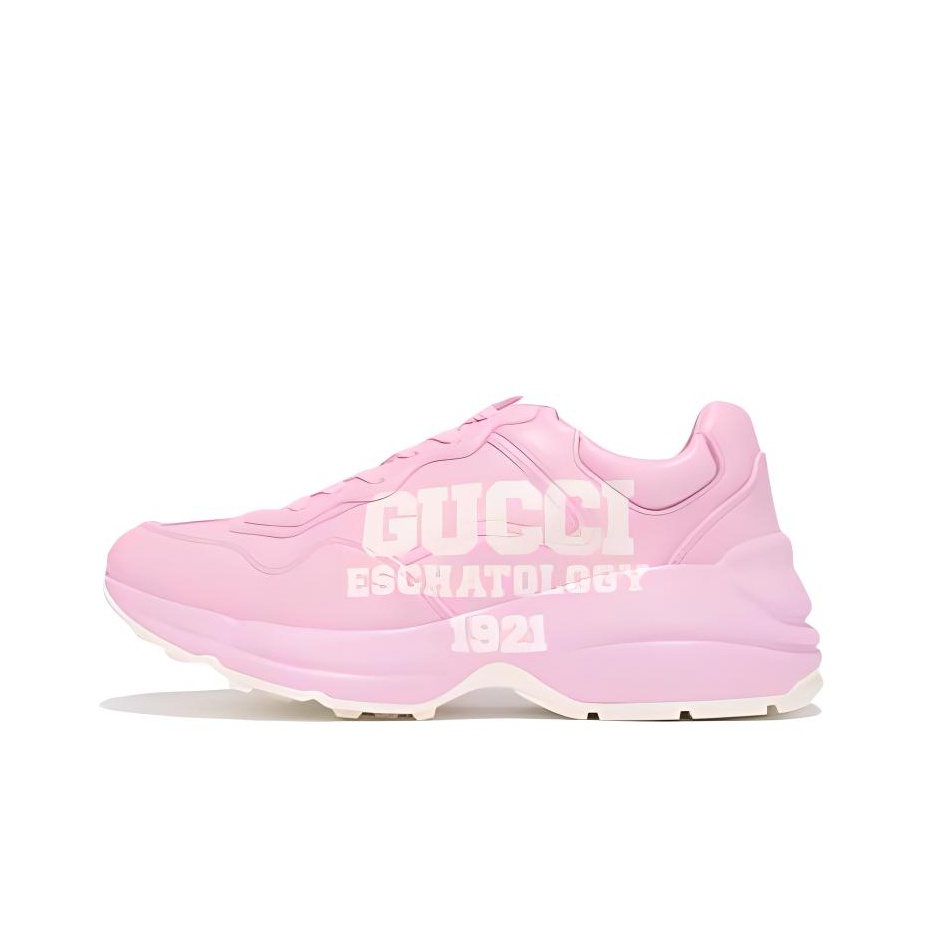 bebcdrshop trends pink gucci rhyton sneakers POIZON