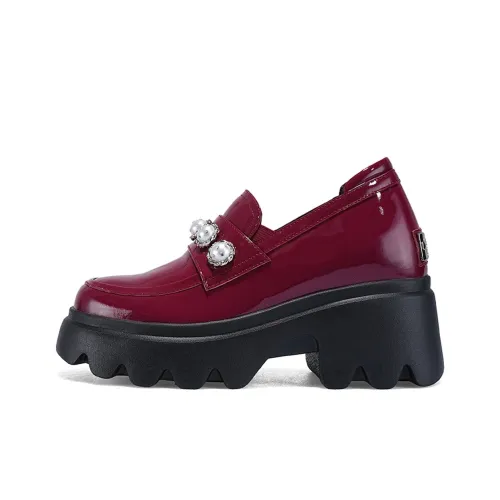 Iijin Loafers Women's Dark Red