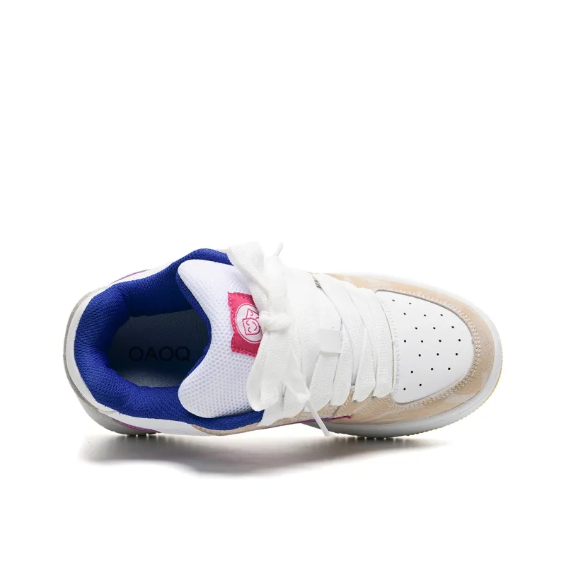 OAOQ Wear-resistant And Lightweight Low-Top Casual Shoes Unisex Light Moon-13