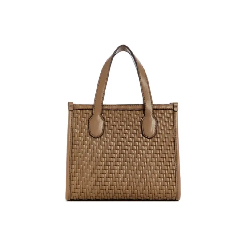 GUESS Artificial Leather Tote Bag Shopping Bag Handbag Mini Women's Brown-2
