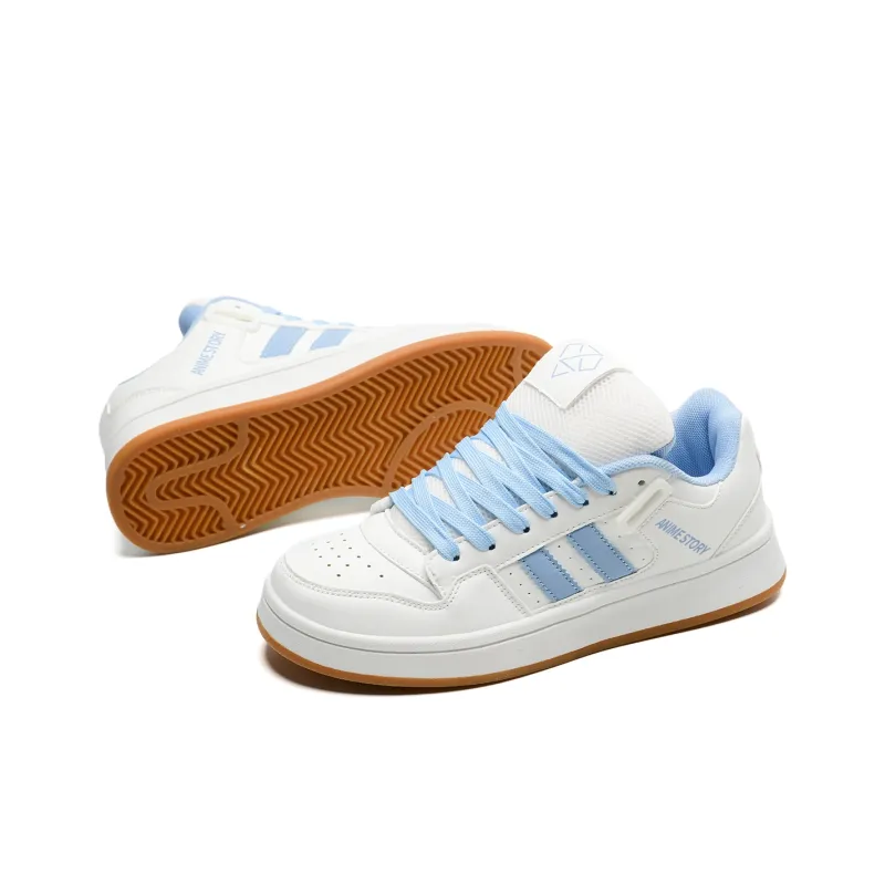 T628 Puffy Shoes, Box Slip Resistant, Abrasion Resistant, Lightweight, Breathable Low Top Skateboard Shoes Unisex-8