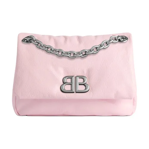 Balenciaga Fine Grained Cow Leather Handbag, Shoulder Bag Mini Women's Petal Pink
