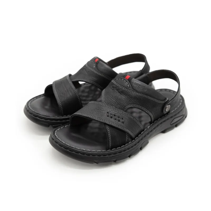 Satchi Beach Sandals Men's Black-2