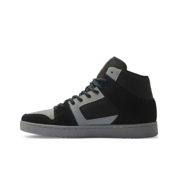 DC Shoes Slip Resistant Shock Absorbers High Top Skateboard Shoes Men's Black Gray