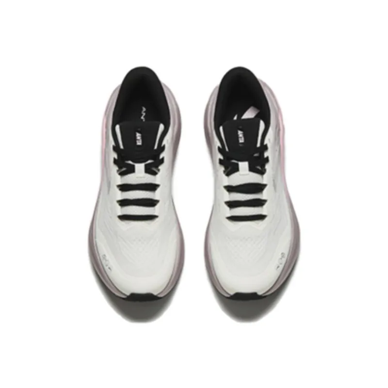 Anta Cloud Journey Anti Slip Wear Resistant Low Top Casual Running Shoes Women's Ivory White Magic Mat Gray-2