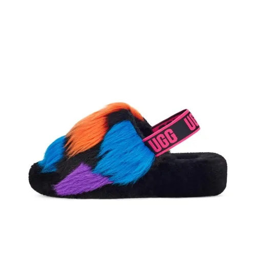 UGG Women's Fluff Yeah Slide 'Party Spots'