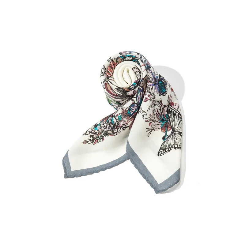 Shanghai Story 100% Mulberry Silk Silk Scarves Women's Spring Mountain In Sight Gift Box Set-2