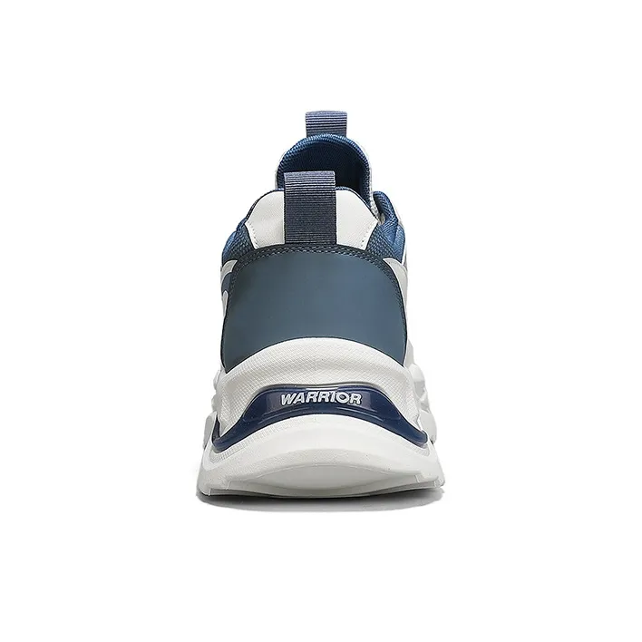 WARRIOR Chunky Sneakers Men Low Top Beige Blue/Beige Black Deep Blue/Black Gray-4