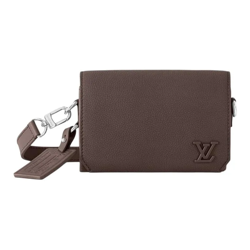 LOUIS VUITTON Fastline Leather Messenger Bag Crossbody Bag Shoulder Bag Men's Elephant Gray-0