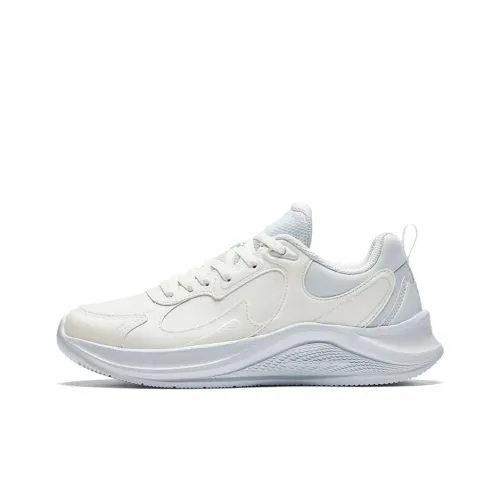 ANTA Walk Running Shoes Women's Low-Top Ivory White