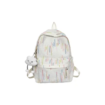 Huangmu Nylon Backpack Large Size Unisex Multicolor