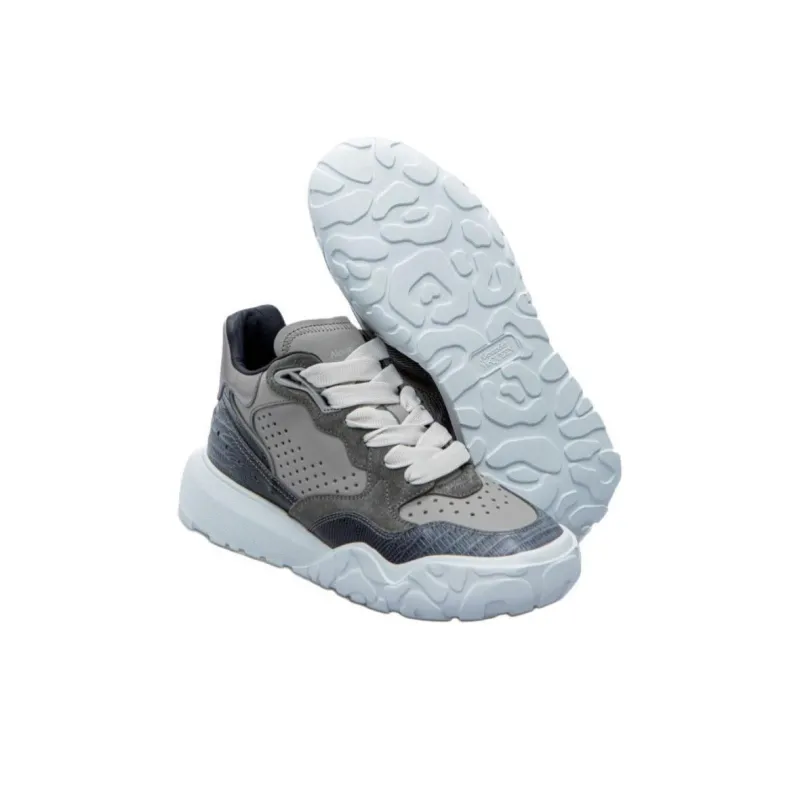 Alexander McQueen Low Top Sports Casual Shoes Men's Gray-4