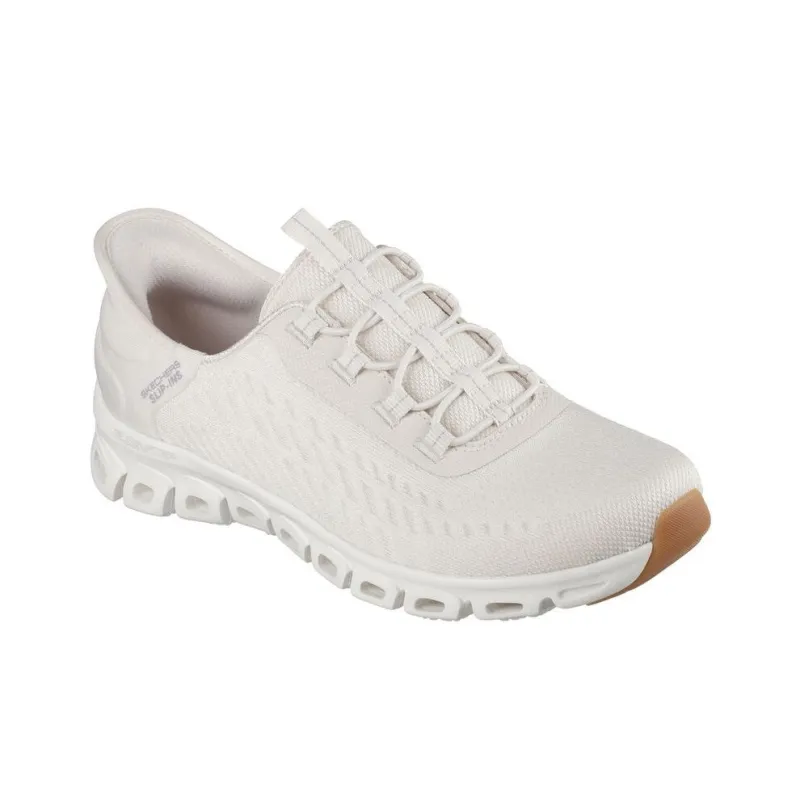 Skechers Glide Step Anti Slip Wear Resistant Low Top Casual Shoes Women's White-1