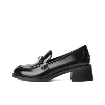 BELLE Loafers 4.5cm Women's Burgundy Black