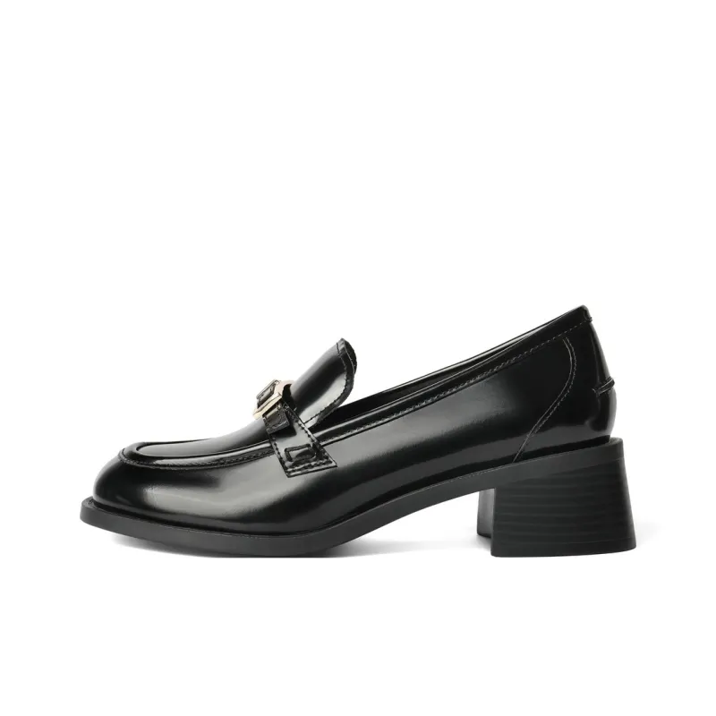 BELLE Loafers 4.5cm Women's Burgundy Black-0