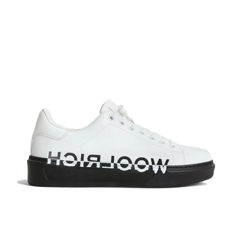 WOOLRICH Stylish Skateboarding Shoes Women's Black White-1