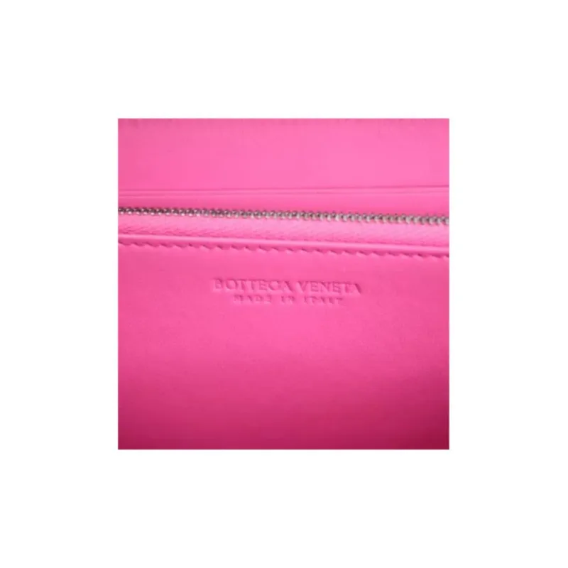 Bottega Veneta Lambskin Wallet Women's Pink-2