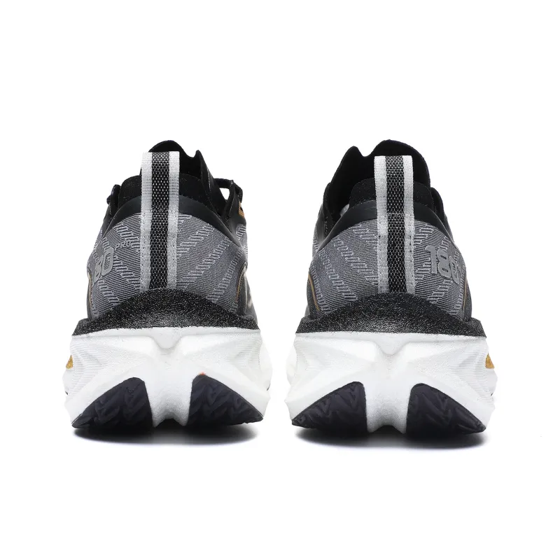 TREEPERI Cushioning Anti-Slip And Wear-Resistant Low-Top Marathon Running Shoes Unisex White Black-2